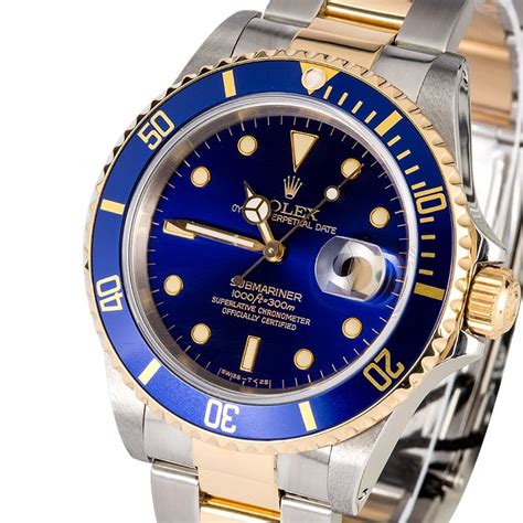 rolex submariner blue 16613 mens watch|Rolex 16613 price guide.